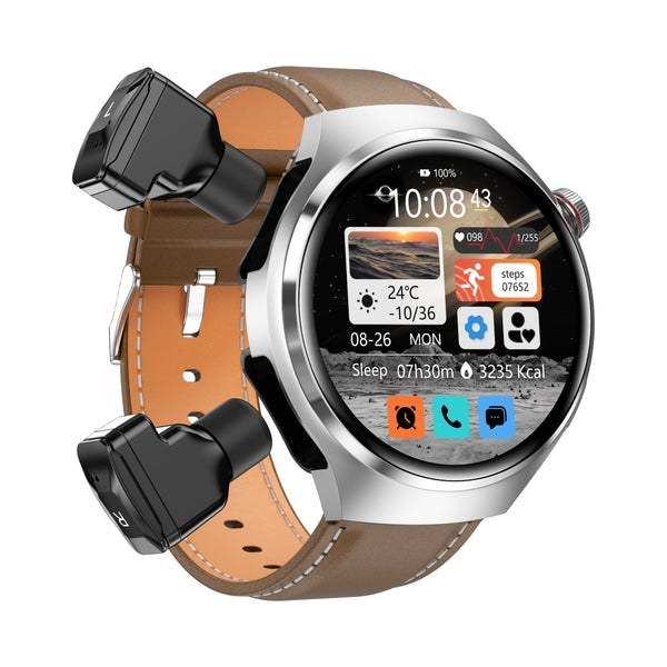 DATEOY DK56 2 in 1 Smart Watch with Bluetooth Earphones, GPS Route Track, Heart Rate, Blood Pressure, NFC, and IP67 Waterproof