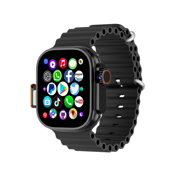 DaTeoy DW100 Pro+ Android Smartwatch - 2.04" AMOLED Display, Quad-Core Processor, 3+32 GB, Fingerpint Unlock, Camera, GPS, Heart Rate Monitor