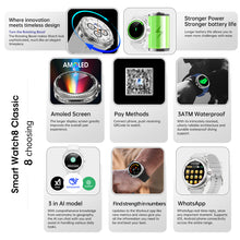 DATEOY Watch 8 Classic Smartwatch – AMOLED Display, Rotating Bezel, GPS Sports & Advanced Health Tracking