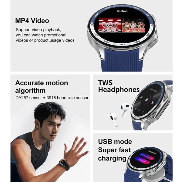 Smartwatch Recorder 2025 DaTeoy AMOLED Watch X Smart Watch 4GB Memory Recorder BT Call ...