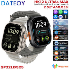 DATEOY HK12 Ultra 4 Max AI Smart Watch with OS27, ChatGPT, WhatsApp, Bluetooth Calling, AMOLED Display & AI Translation
