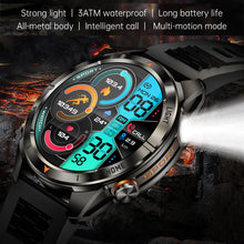 DATEOY KT80 Smartwatch with Strong Flashlight – 1.46” HD Display, Heart Rate & SpO2 Monitoring, 515mAh Battery, IPX8 Waterproof