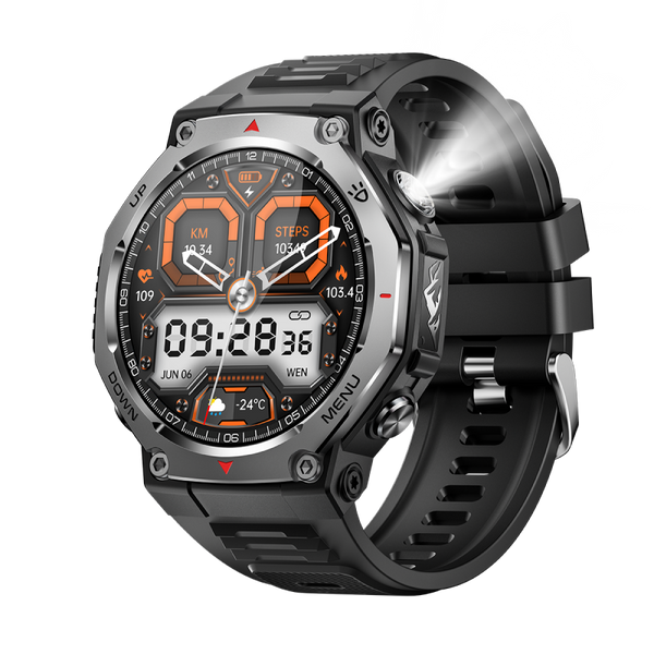 DATEOY KT85 Smartwatch | 1.43" AMOLED Display, UV Light, Heart Rate, SpO2 Monitoring, 5ATM Waterproof