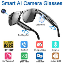 DATEOY L08 Smart AI Glasses with 8MP Camera, 4GB Memory, Bluetooth & WiFi, Voice Assistant, and Multilingual Translation