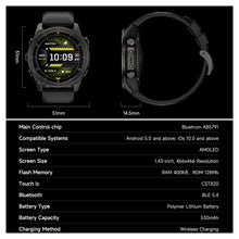 DATEOY TITAN-X Tactical Pro Smartwatch | Rugged Outdoor Watch with AMOLED, Bluetooth Calling & 100+ Sports Modes