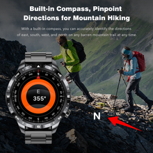 DATEOY TrailMax™ X1 Outdoor Smart Watch with LED Flashlight, Compass & 20-Day Battery