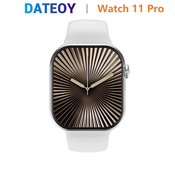 DATEOY Watch 11 Pro – AMOLED Smartwatch with Whatsapp, Wireless Charging, AI Dial, Health Monitoring & GPS Sports Mode, 3ATM Waterproof