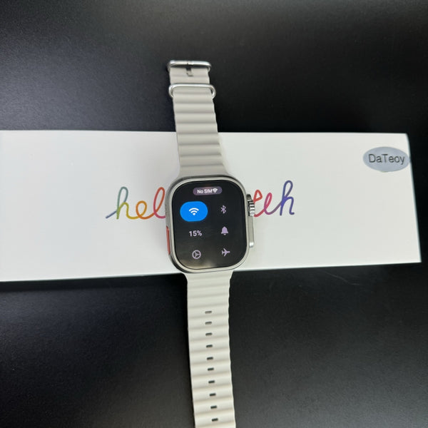 DaTeoy Android Hello Watch - 1:1 Apple UI Design, SIM Card 4G Network, WiFi, Retractable camera,2.26" AMOLED Screen, Extensive App Compatibility