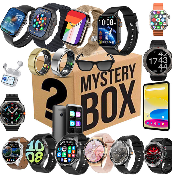 Mystery Tech Box - 100% Surprise Novelty Electronics Random Smartwatch Tablet Eyeglasses Fitness Tracker Mysterious Christmas Gift
