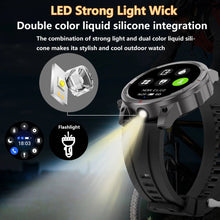 DaTeoy Smart Watch Men With Flashlight Heart Rate Bluetooth Call GPS NFC IP67 Waterproof Smartwatch - DaTeoy