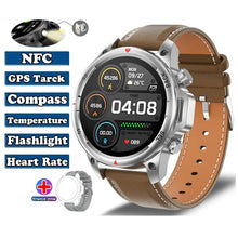 DaTeoy Smart Watch Men With Flashlight Heart Rate Bluetooth Call GPS NFC IP67 Waterproof Smartwatch - DaTeoy