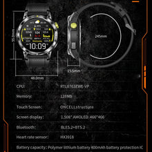 DaTeoy Fortis Edge Outdoor Sport Smart Watch - 1.508'' AMOLED Screen, Bulit-in GPS, Bluetooth Calling, Heart Rate, Blood Oxygen & Blood Pressure Monitoring, IP68 Waterproof Fitness Tracker with Multiple Sport Modes, Black,Pink,Orange